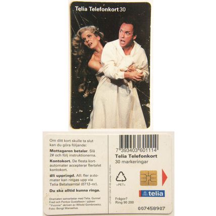 Sweden Phone Card - Film Scene
