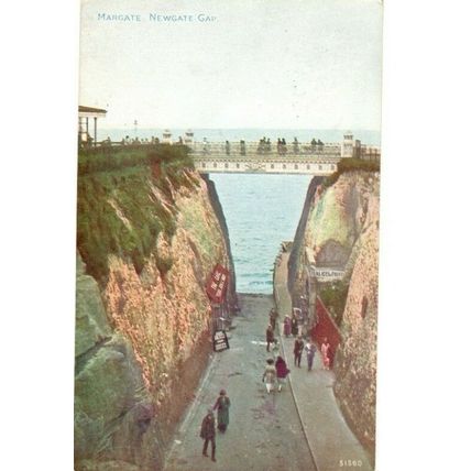 Margate Newgate Gap + 1925 Margate BRITISH GOODS ARE BEST Slogan Postmark