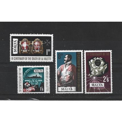 Malta.Fourth Death Centenary of Grand Master La Valette set of 4.Mntd Mint.May25