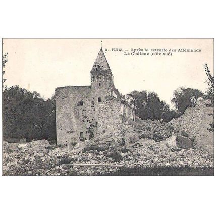 80 - Ham - Apres la retraite des Allemands - Le Château