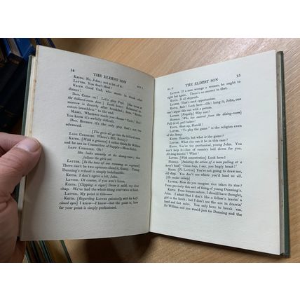 1912 JOHN GALSWORTHY "THE ELDEST SON" DRAMA PLAY HARDBACK BOOK (P2)