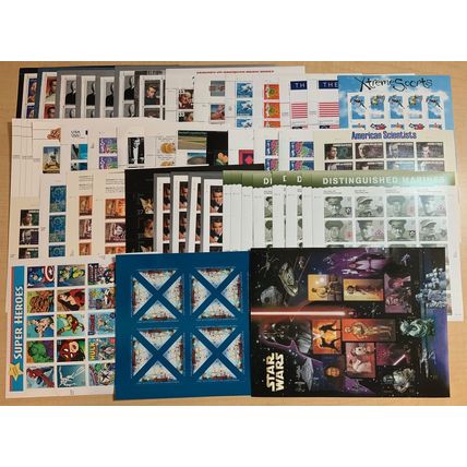 Discount Postage Sheets 32¢-37¢ Values - Face Value $335.55 - Stuart Katz
