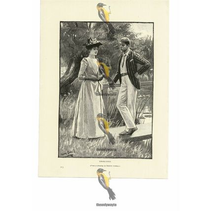 Undecided, Sydney Cowell, Victorian Romantic Book Illustration (Print), 1892