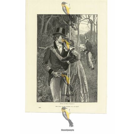 Together, At Last, Percy Tarrant, Victorian Romantic Book Illustration, 1892