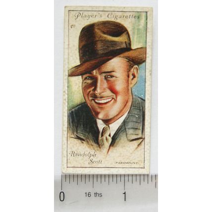 1934 Players Film Stars 2nd Series No. 40 Randolph Scott