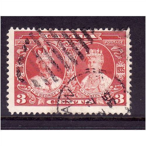 CANADA 1935 3c CARMINE RED SG 337 FINE USED #4
