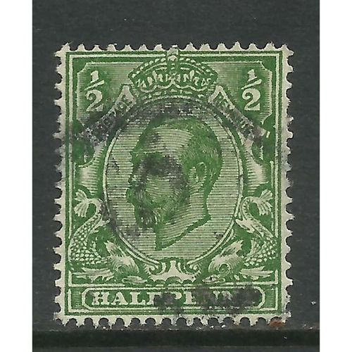 GB 1912 - 13 KGV 1/2d Green used stamp Wmk 103. ( K462 )