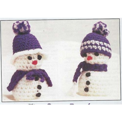 Beautiful Crochet Christmas PATTERN Tiny Snow People