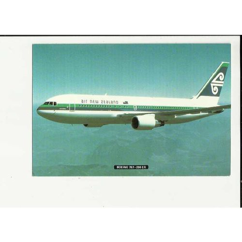 Aviation AIR NEW ZEALAND BOEING 767-200ER Postcard by Tiki (P.2843)