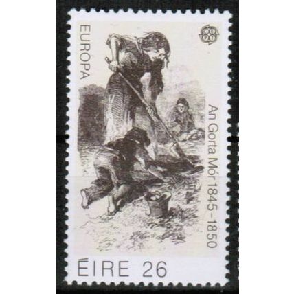 1982 Ireland - Sc# 519 Mint NH - Europa painting (potato famine) 26p