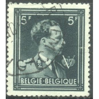 Belgium 1936 - SG757 - 5f green - King Leopold 111 - used