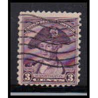 Used 708 3c George Washington Barely Clears Z0595