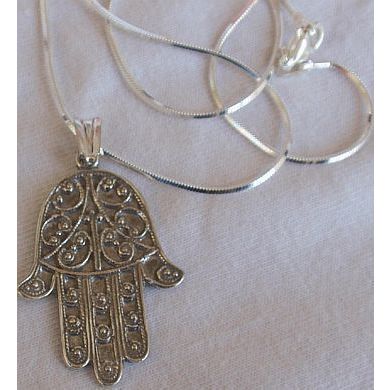 Hamsa-A silver pendant