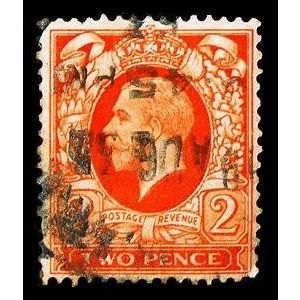 GB 1934 George V 2d orange used SG442