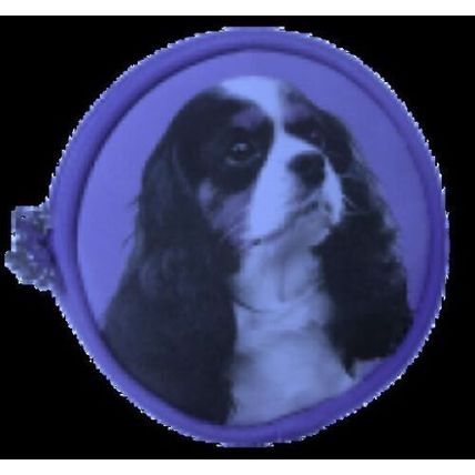 TRI COLOUR CAVALIER OR BLENHIEM CAVALIER COIN PURSE FOUR OPTIONS