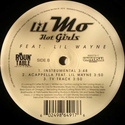 Lil Mo* Feat. Lil Wayne - Hot Girls (12") (Mint (M)) - 3520956563