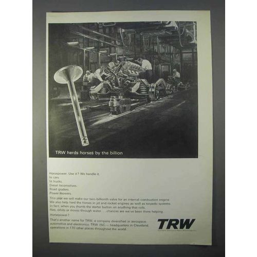 1966 TRW Inc. Ad - Herds Horses By The Billion