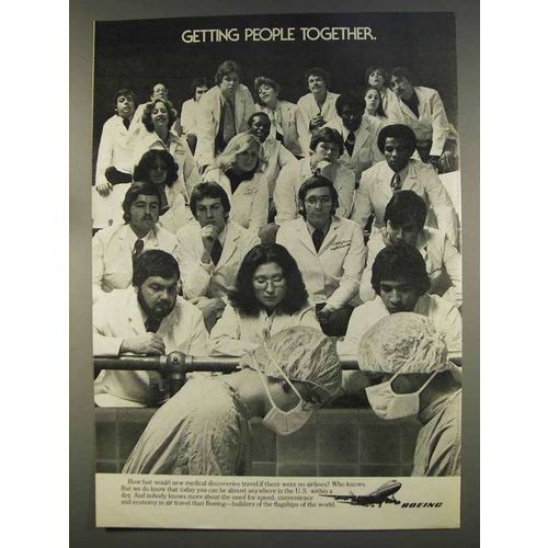 1977 Boeing Aircraft Ad - Getting People Together