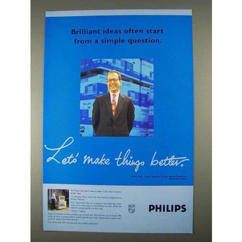 1996 Philips Electronics Ad - Brilliant Ideas Start