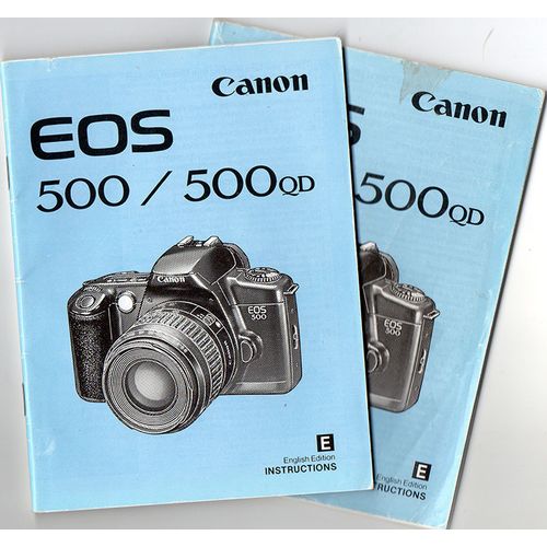 Canon EOS 500 500QD English Instruction Manual