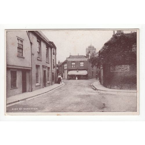 King Street Sandwich Postcard Kent Publisher J Jezzard