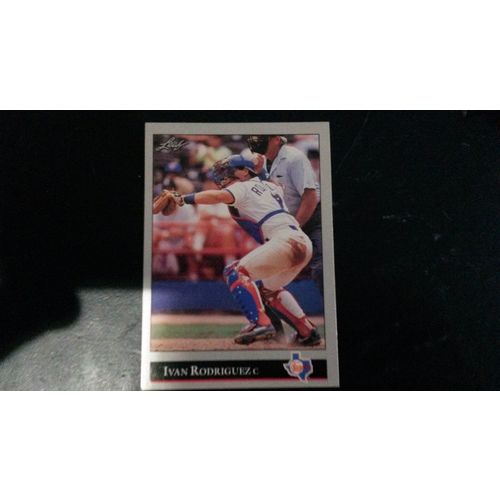 1992 Leaf Card # 194 Ivan Rodriguez Excellent-Mint (6) Texas Rangers
