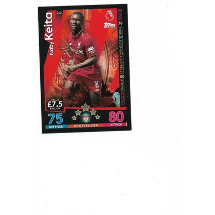Match Attax 2018/19 212 Naby Keita Liverpool FC