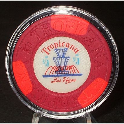 Tropicana $5. Casino Chip - Las Vegas, Nevada - 1972 - Fountain Chip