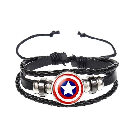 Cool Marvel Superhero Wristband Leather Wrist Bands Bracelet Strap UK Stock