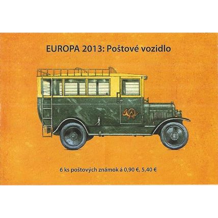 Slovakia Mi MH-074: EUROPA: Postal Vehicles: Škoda 125 Post Bus (c. 1930)