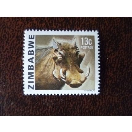 Zimbabwe 1980 Definitives Warthog 13c mint stamp SG583 Wildlife Animals