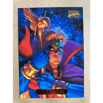 Marvel Masterpieces 1994 Base trading Card # 134 Warlock (B) Fleer