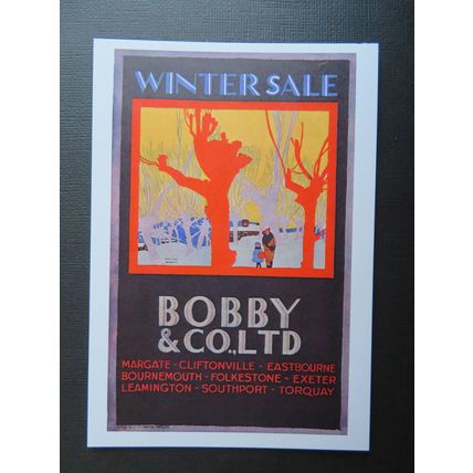 Winter Sale Bobby & Co Ltd, Margate etc, CONS1, 31/50 Ltd Ed Postercard Postcard