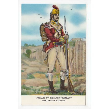 Private of the Light Company 46th Regiment Fort Ticonderoga Museum Postcard