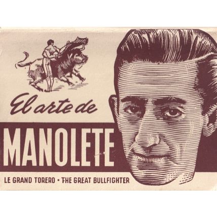 Manolette Great Bullfighter Grand Torero Painting Postcard Book