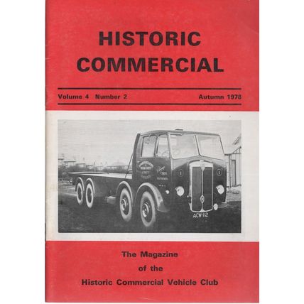 Historic Commercial, Volume 4 No. 2 Autumn 1978