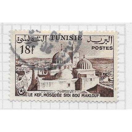 TUNISIA 1954 LE KEF MOSQUE SIDI BOU MAKLOUF 18F USED