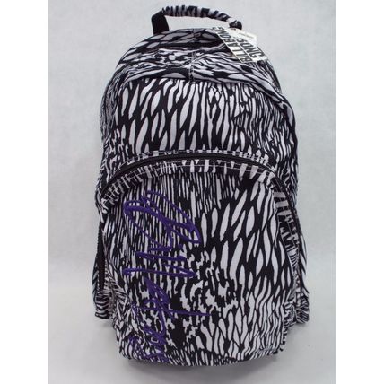 New Womens BILLABONG Laptop Backpack School Book Bag White Black Purple MSRP$50