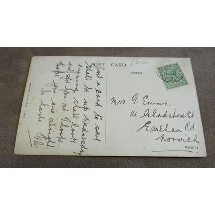 1917 fr postcard -Entrance to Wroxham Broad - Norfolk Broads