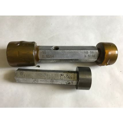 lot THE PIPE MACHINERY GO NO GO PLUG GAGE NOGO 1.5060 1.5104 1.5156,AC