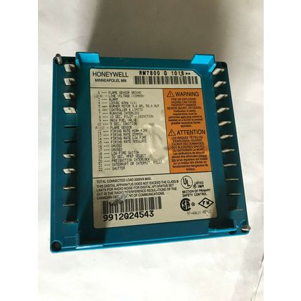 HONEYWELL RM7800 G 1018 BURNER CONTROL, (PLASTIC DAMAGED),SM