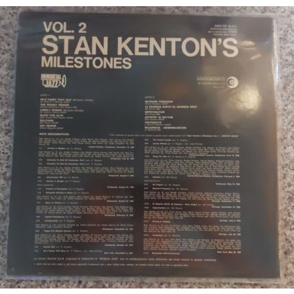 Stan Kenton – Stan Kenton's Milestones Vol. 2 (SNIR-CP 25.013) 1970 (LP)