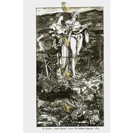 Amor Mundi, By F Sandys From Shilling Magazine 1865, Book Illustration, 1947