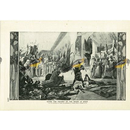 After The Victory Of The Moors In Spain, Book Illustration (Print), c1907