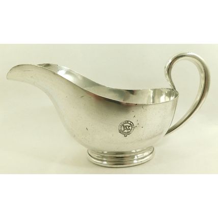 Vintage Anchor Cunard Cruise Steamship Line Elkington Silver Plate Sauce Boat