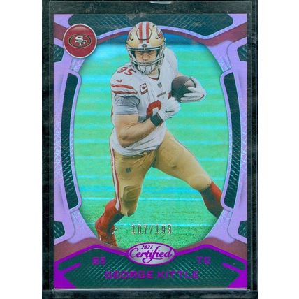 2021 Certified Mirror Pink #95 George Kittle 107/199