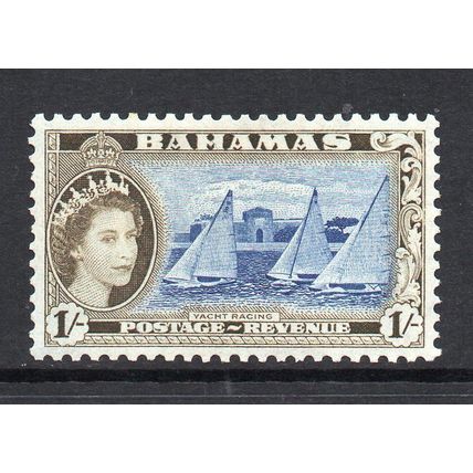 Bahamas - 1954-63 - 1/- Yacht Racing (sg211) Mint Hinged