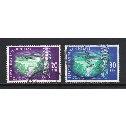 Malayan Federation - 1963 - Cameron Highlands Hydro-Electric (sg35-36) Used
