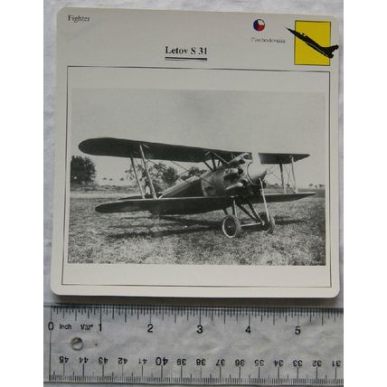 Letov S.31 - Czechoslovakia - Fighter - Collectors Club Card