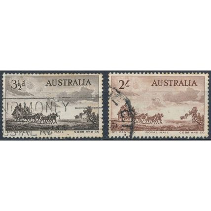 Mail Coach Pioneers - Australia 1955 - FH - SG 284/5